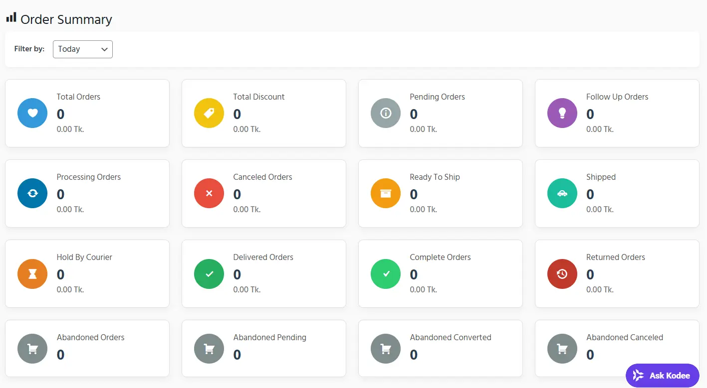 OrderMate Plugin Dashboard